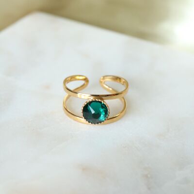 Green Mini Duperré ring