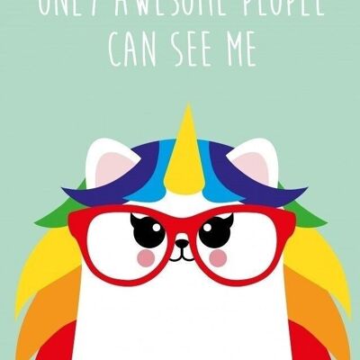 Postkarte „Nur tolle Leute können mich sehen“, Friendsshop-Karte