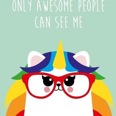 Postkarte „Nur tolle Leute können mich sehen“, Friendsshop-Karte