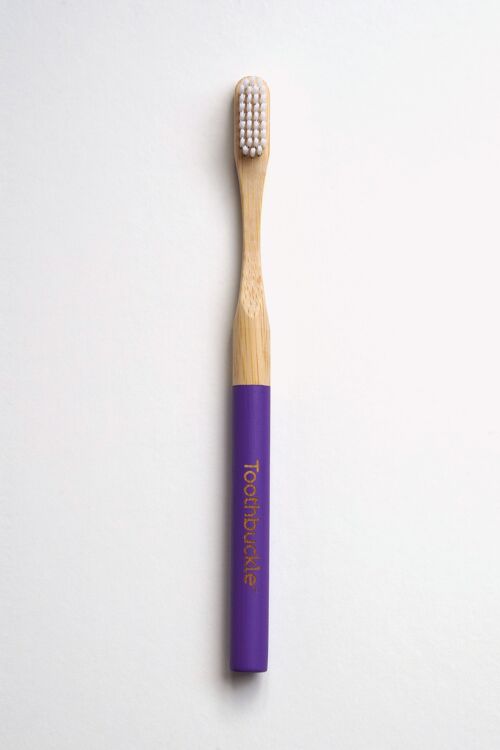 Fully Recyclable Vegan Bamboo Toothbrush (Purple)
