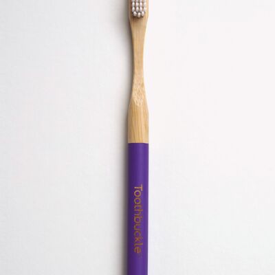 Brosse à Dents en Bambou Vegan Entièrement Recyclable (Violet)