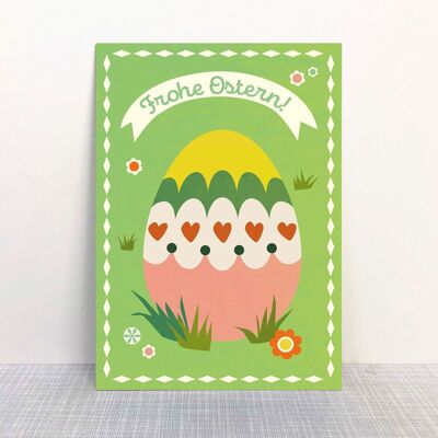 Postcard "Happy Easter" Easter egg