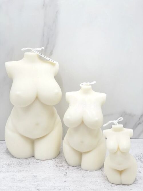 Candles Lab - Handmade soy wax vegan small to large curvy female body candle