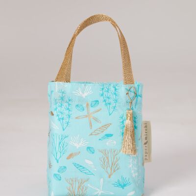 Fabric Gift Bags Tote Style -  Marine (Small)