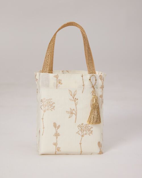 Fabric Gift Bags Tote Style -  Wildflowers (Small)