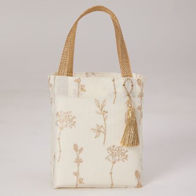 Fabric Gift Bags Tote Style -  Wildflowers (Small)