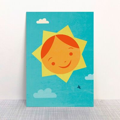 Postkarte Sonne