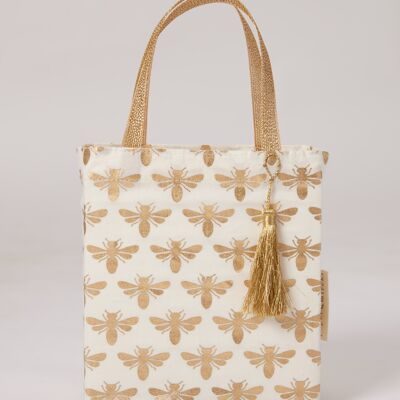 Sacchetti regalo in tessuto stile tote - Vanilla Bees (medio)