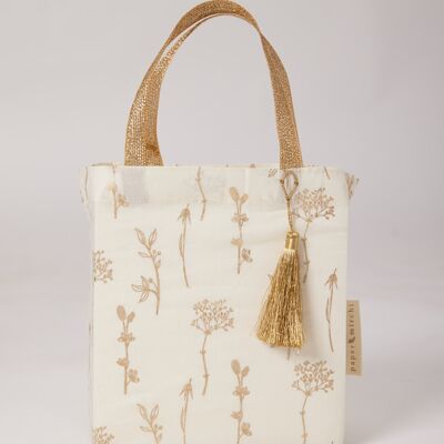 Sacs-cadeaux en tissu Style fourre-tout - Fleurs sauvages (Moyen)