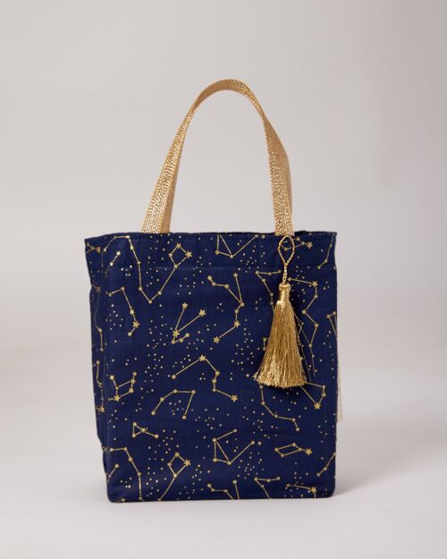 Fabric Gift Bags Tote Style - Night Sky (Medium)