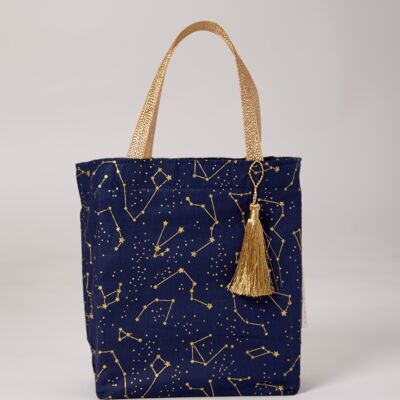 Fabric Gift Bags Tote Style - Night Sky (Medium)