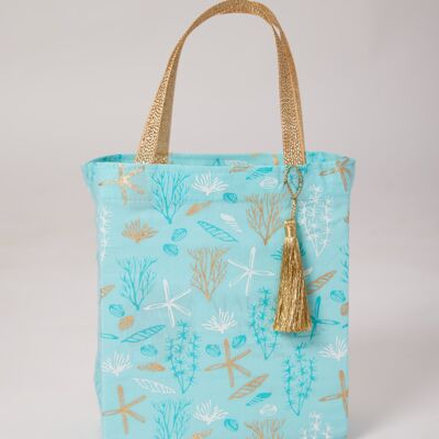 Fabric Gift Bags Tote Style -  Marine (Medium)