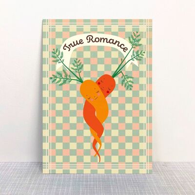 Postal "Romance Verdadero"