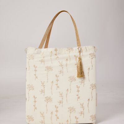 Fabric Gift Bags Tote Style - Wildflowers (Large)