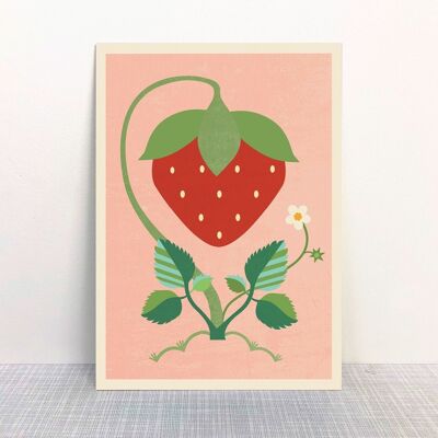 Postcard Strawberry