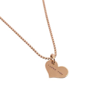 "I LOVE YOU" NECKLACE SILVER
