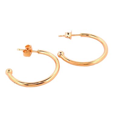 HALF-OPEN Hoop Earrings GOLD