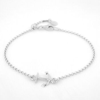 BRACELET ANCRE ARGENT