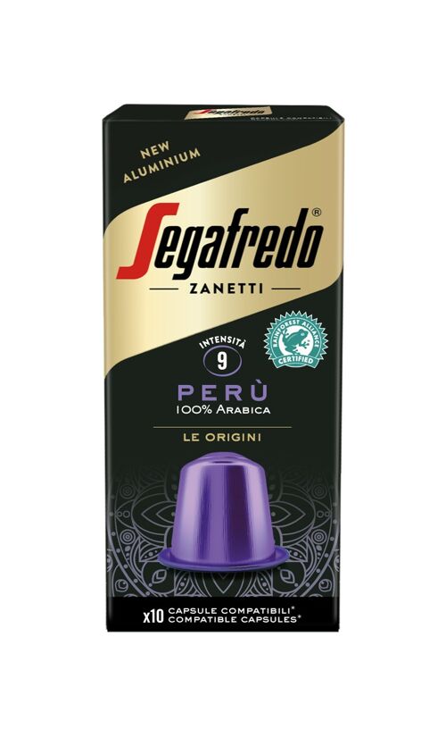 Segafredo Peru Nespresso Aluminium capsules