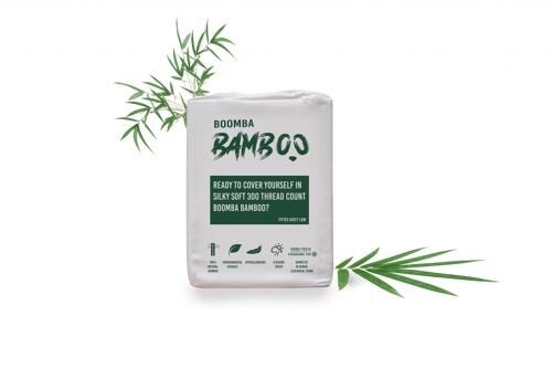Boomba Basic hoeslaken 100% bamboe voor topdekmatras 140x200 wit