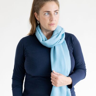 Wool Scarf / Colors - light blue