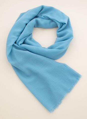 Echarpe laine / Couleurs - bleu clair 2