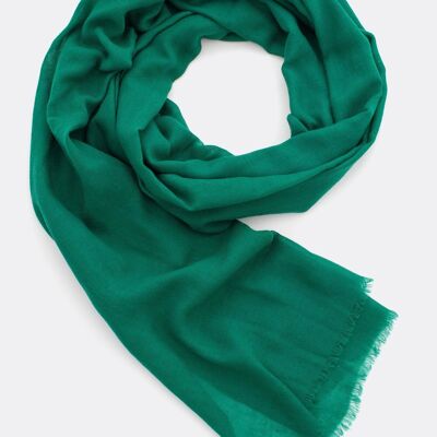 Wool Scarf / Colors - emerald green