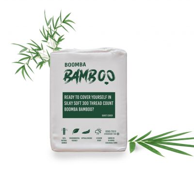 Boomba Basic Duvet cover 200x220 100% organic bamboo white