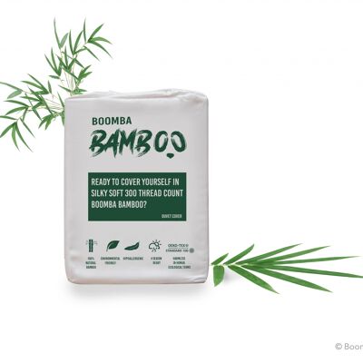 Housse de couette Boomba Basic 240x220 100% bambou bio blanc