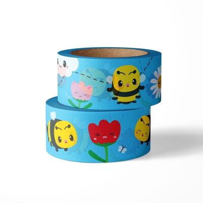 Washi tape Bees and flowers
