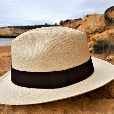Panama Hat Fedora Natural (wide edge)