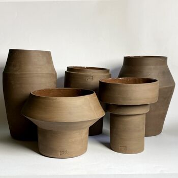 Banzai Vase nu | céramique | cache-pot |wabi sabi | Argile 2