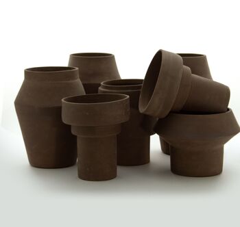 Banzai Vase nu | céramique | cache-pot |wabi sabi | Argile 16