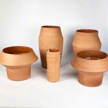 Banzai Vase nu | céramique | cache-pot |wabi sabi | Argile 30