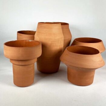 Banzai Vase nu | céramique | cache-pot |wabi sabi | Argile 29