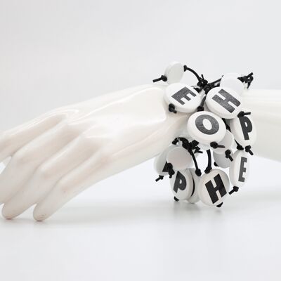 Hope Disk Bracelets - White