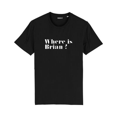 Camiseta hombre "¿Dónde está Brian?" - De color negro