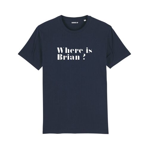 T-shirt Homme "Where is Brian ?" - Couleur Bleu Marine