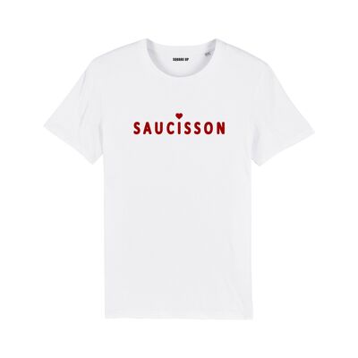 T-shirt "Saucisson" - Homme - Couleur Blanc