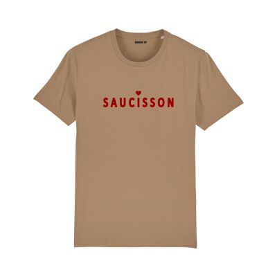 T-shirt "Saucisson" - Homme - Couleur Sable