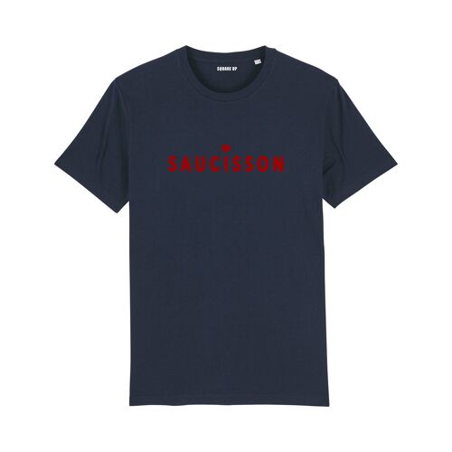 T-shirt "Saucisson" - Homme - Couleur Bleu Marine