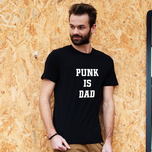 T-shirt "Punk is dad" - Homme - Couleur Noir