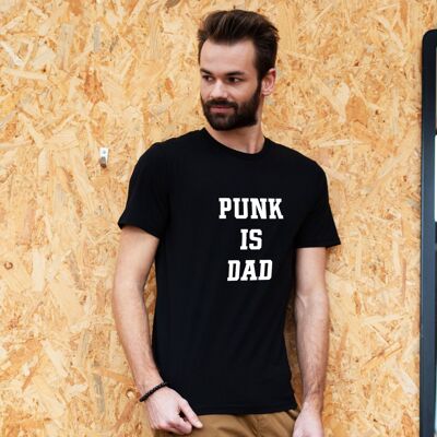 T-shirt "Punk is dad" - Homme - Couleur Noir