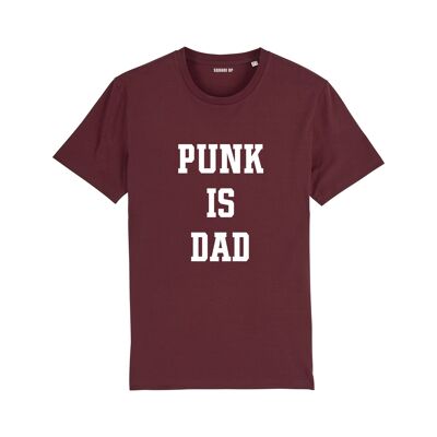 T-Shirt "Punk is dad" - Herren - Farbe Bordeaux