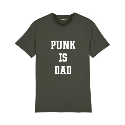 "Punk is dad" T-shirt - Men - Khaki color