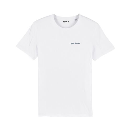 T-shirt "Papa d'amour" - Homme - Couleur Blanc