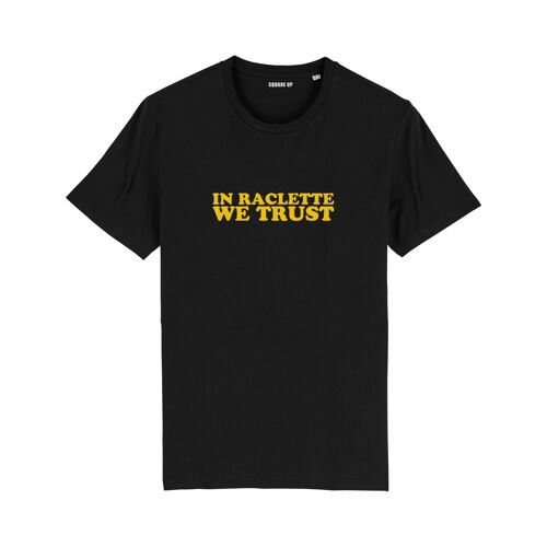 T-shirt "In raclette we trust" - Homme - Couleur Noir