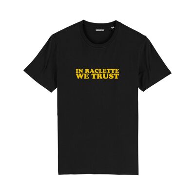 T-shirt "In raclette we trust" - Homme - Couleur Noir