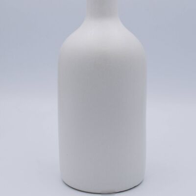 Bottiglia in gres - Bianco opaco