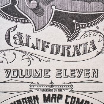 Affiche Letterpress Los Angeles, A4, USA, américain, calligraphie, typographie, vintage, ville, voyage, noir 2
